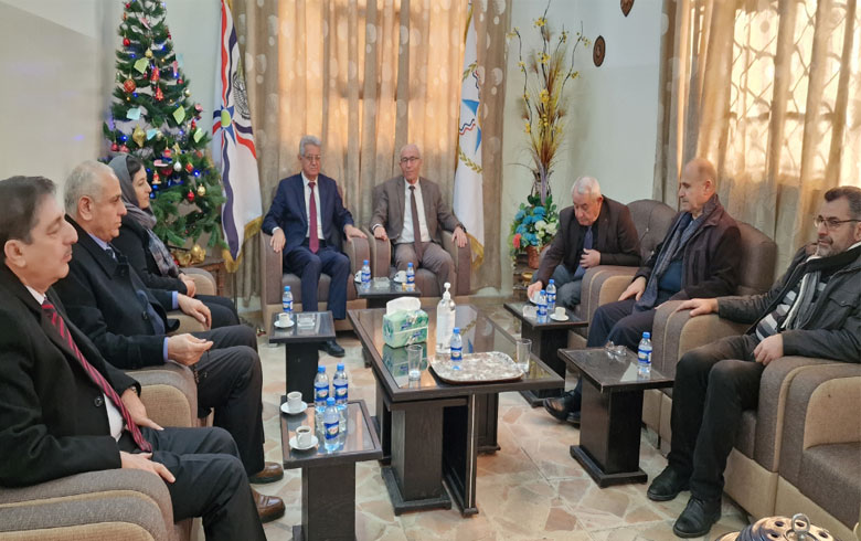 Şandeke serokatiya ENKSê serdana Rêxistina Asûrî kir