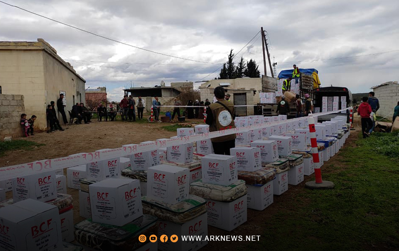 A source for ARK: The Barzani Charity Foundation resumes the distribution of aid in the villages of Jenderes