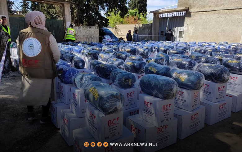 A source from Jenderes to ARK: The Barzani Charitable Foundation continues its humanitarian work in providing relief to those affected by the earthquake in Syrian Kurdistan