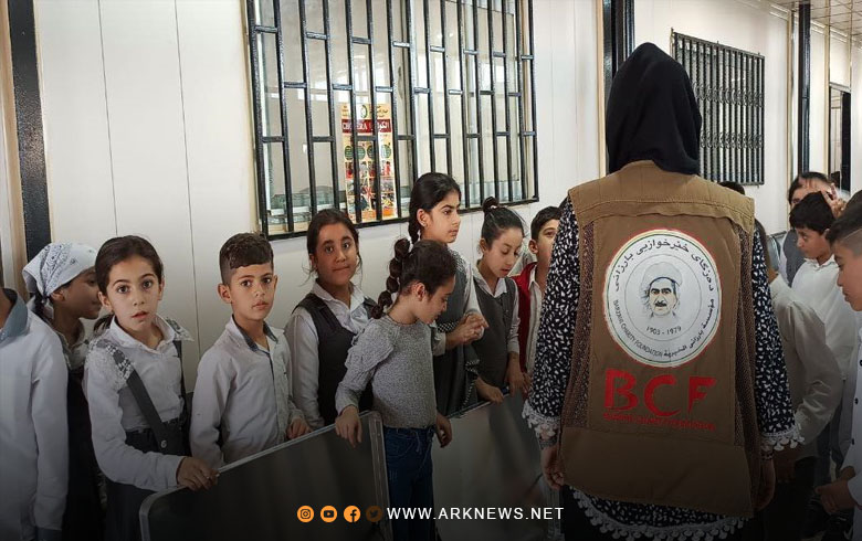 Domiz camp... Supplies and needs from the Barzani Charity Foundation for 9 schools