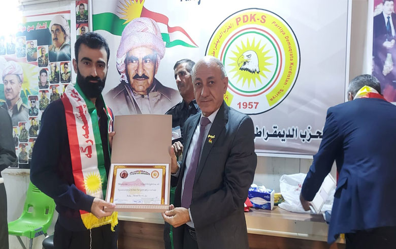 The Culture and Media Committee of Domiz Organization for PDK-S holds a graduation ceremony for members of several courses in Domiz