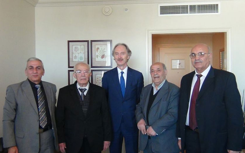 Pederson meets the National Coordinating Body in Damascus