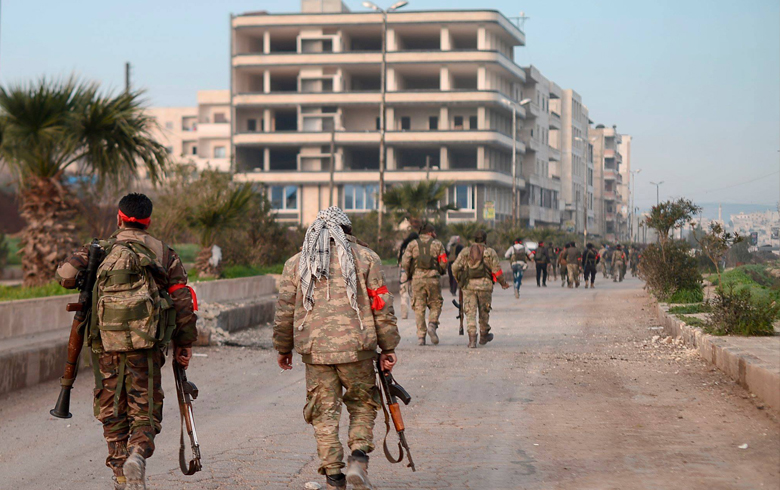 Clashes and fighting between the armed factions in Afrin, Serê kaniyê, Rajo, al-Bab, and Soran