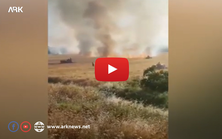 Agir bi zeviyên gundê Turindê yê Efrînê ket 