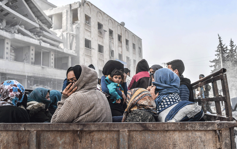 مجلة أمريكية تختار صورة لنازحي عفرين من بين أفضل صور 2018   