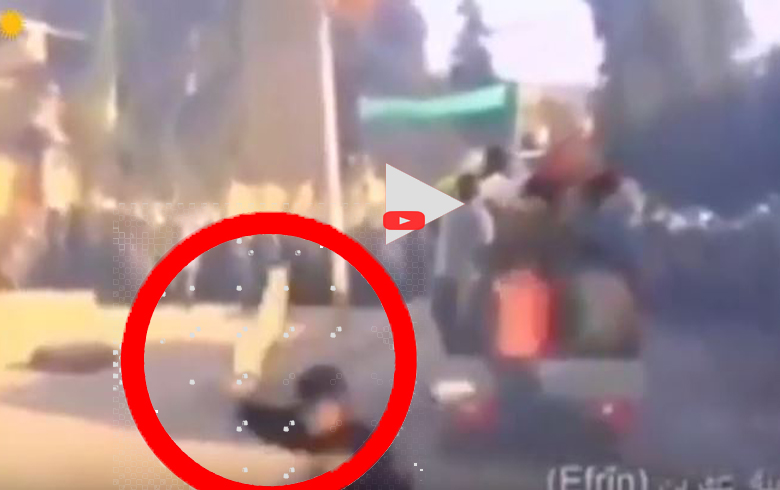 Raperîna 2004an li Efrînê... Hêzên Ewlekarî li pêş xwepêşanderan direvin