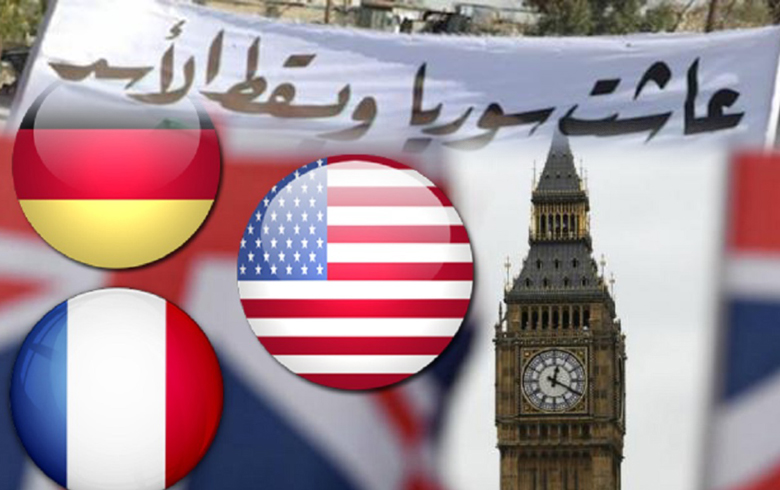 بيان مشترك من أمريكا وبريطانيا وفرنسا و ألمانيا في ذكرى الثورة السورية 