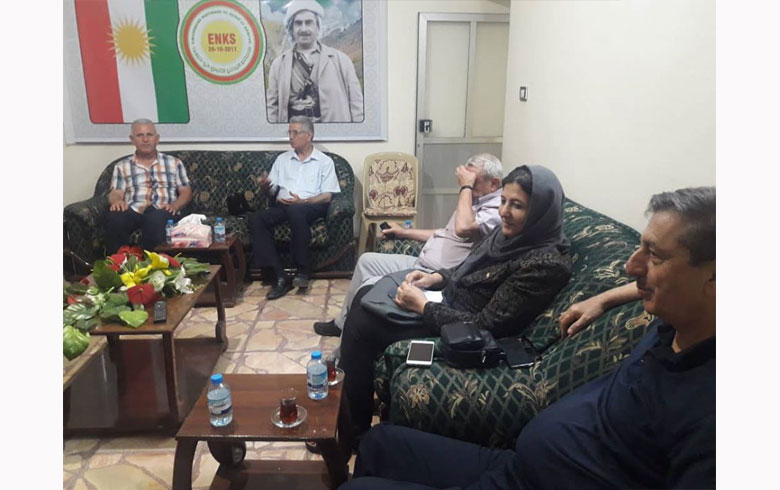 وفد من قيادة المنظمة الآثورية الديمقراطية يزور مقر الـENKS بقامشلو