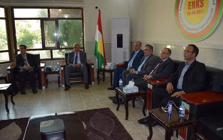 Du endmên serokatiya ENKSê seredana Nûneratiya H. Kurdistanê ya ENKSê kir .