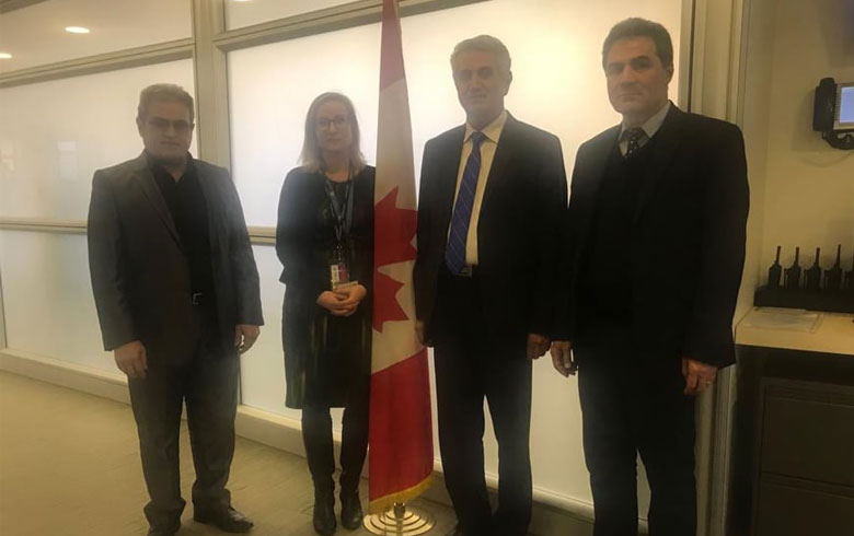 ئه‌نه‌كه‌سێ ل گه‌ل نونه‌را كه‌نه‌دا يا تايبه‌ت ژ بو سووريا جڤيا