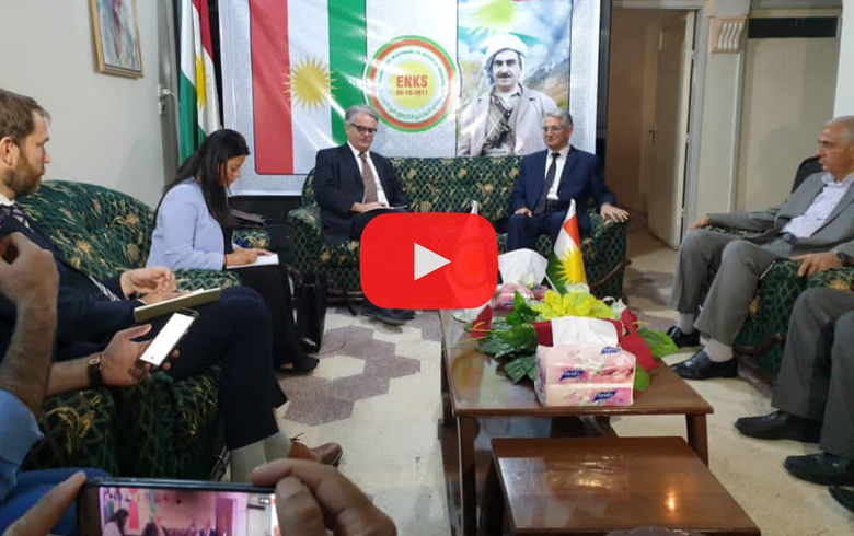 With video... the start of the meeting of the Swedish delegation and the Kurdish National Council