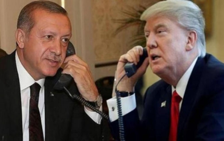 ترامب وأردوغان يؤكدان على ضرورة وقف إطلاق النار في سوريا 