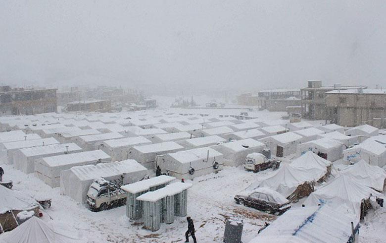 Victims of the cold and snow in Syria and Lebanon