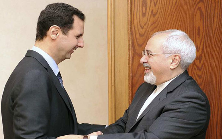 الأسد يدعو ظريف لزيارة سوريا