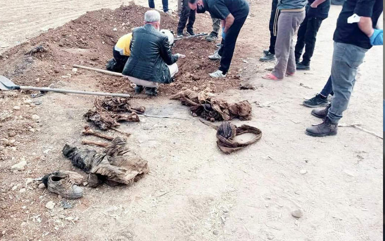 اكتشاف مقبرة جماعية في مدينة خاضعة لسيطرة تركيا 