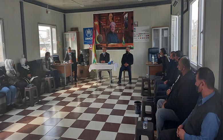 Li kampa Faydê civînek ji bo pêşxistina rewşa penaberan hat lidarxistin