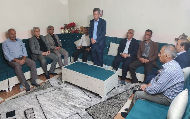 Rêxistina Duhok - Faydê ya PDK-Sê serdana mala şehîdê Pêşmerge Mihemed Reşîd kir