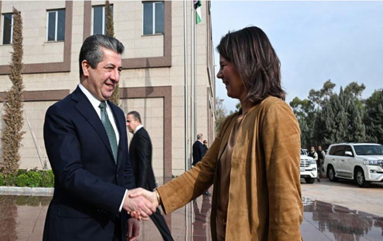 The President of the Kurdistan Regional Government receives the German Foreign Minister