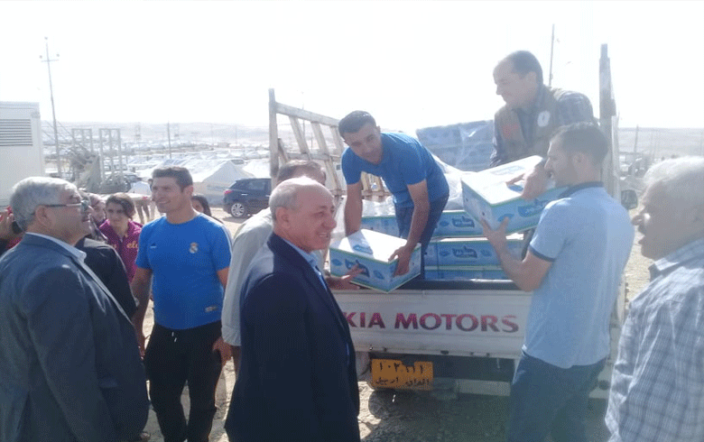 A delegation from Kawergosik organization of PDK-S visits Bardarash camp