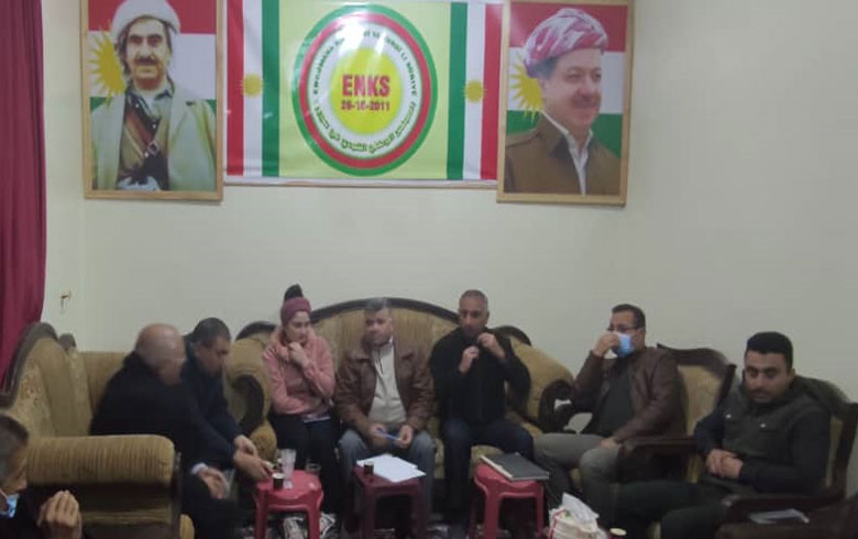 The Western Local Council of ENKS discusses political and organizational matters in a meeting in Hasaka
