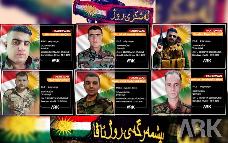 Kurdistan commemorates the annual martyrdom of six Roj Peshmerga fighters