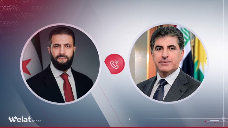Nechirvan Barzani and Ahmad al-Sharaa Discuss the Situation of the Kurd and Components in Syria