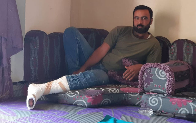  عه‌فرین .. ئه‌ندامه‌كی پۆلیسا سڤیل راستی لێدانێ هات 