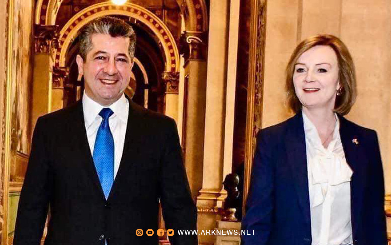 Masrour Barzani congratulates Liz Truss: I am confident that relations between the Kurdistan Region and the United Kingdom will flourish under your leadership