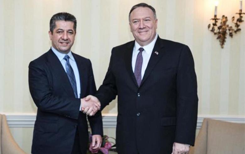 مسرور بارزاني يجتمع مع وزير الخارجية الأمريكي في ميونيخ