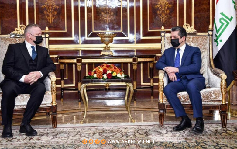  مسرور بارزاني يستقبل وفداً مشتركاً من منظمة 
