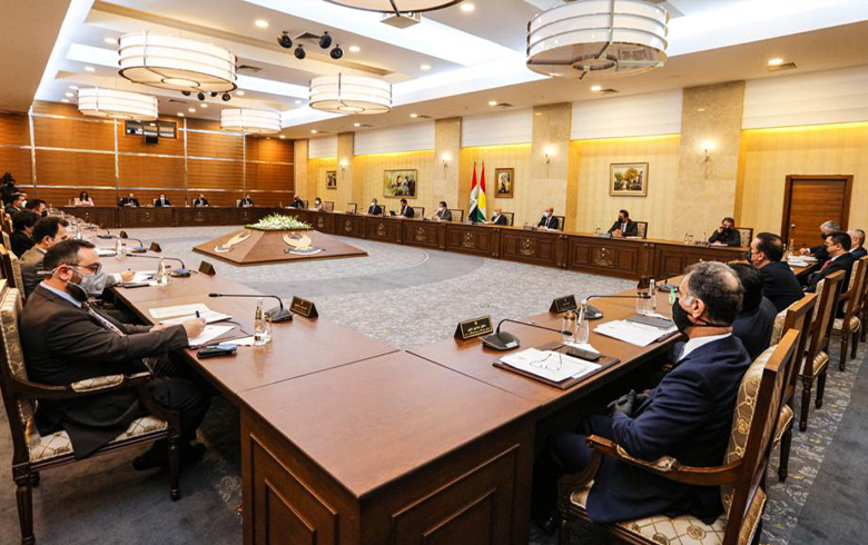 اجتماع مجلس وزراء إقليم كوردستان برئاسة مسرور بارزاني