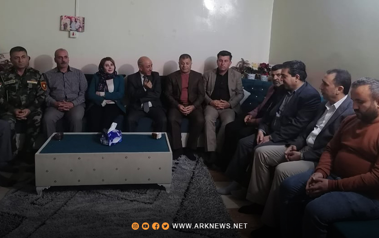 وفد من منظمة دوميز للـ PDK-S يزور عائلة الشهيد محمد رشيد أحمد 