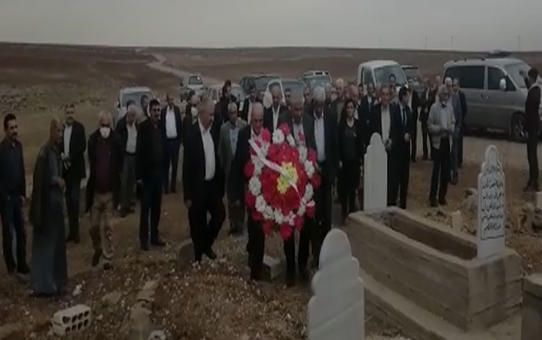 On the 11th anniversary of his passing... A delegation from PDK-S visits the tomb of the militant Haj Daham Miro