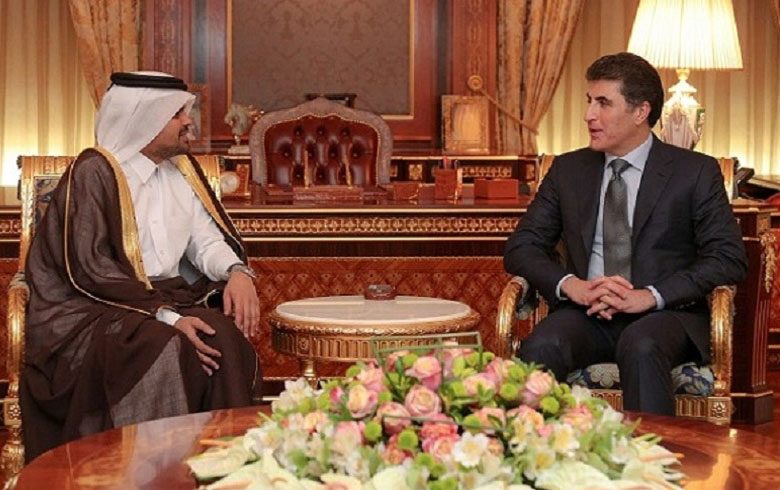  بارزاني يؤكد على تعزيز العلاقات مع قطر