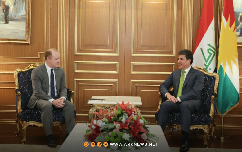 نێچیرڤان بارزانی وشاندیێ ئەمەریكی دۆزا كوردی ل سووریێ گۆتووبێژ كر 