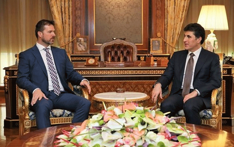 نێچیرڤان بارزانی پێشوازی له‌ باڵیۆزی چیك کرد