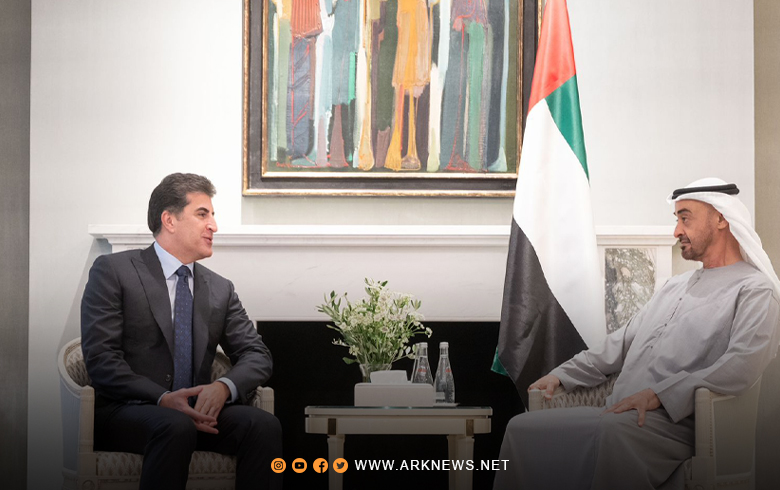 Kurdistan President, Abu Dhabi Crown Prince Discuss Strengthening Relations