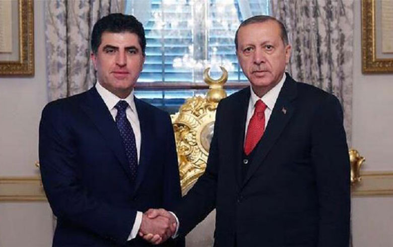 بارزاني يجتمع مع أردوغان
