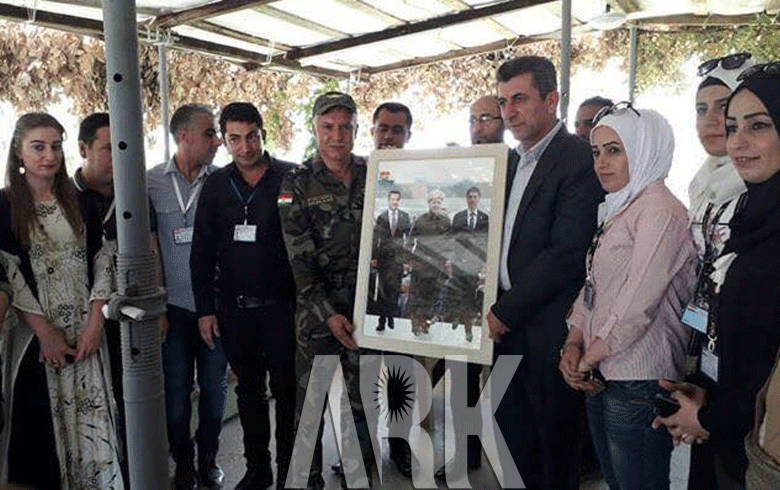 زيارة لمنظمة لشكرى روز لل PDKS و YXCDKR لمقر قوات البشمركة الخاصة 