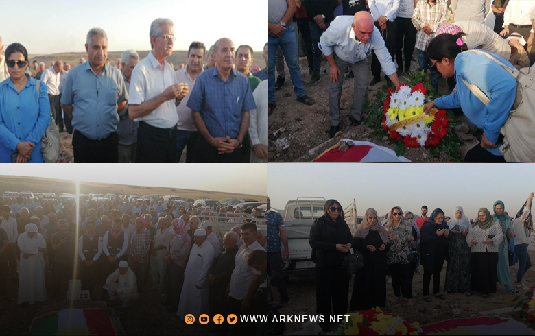 Serkirdayetiya Partiya Demoqrata Kurdistan - Sûriya beşdarî di merasîma bixakspartina xebatkar Ismaîl Mîro de kir