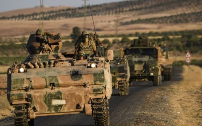 رتل جديد للقوات التركية يعبر الشريط الحدودي ويدخل إلى الأراضي السورية  رتل جديد للقوات التركية يعبر الشريط الحدودي ويدخل إلى الأراضي السورية