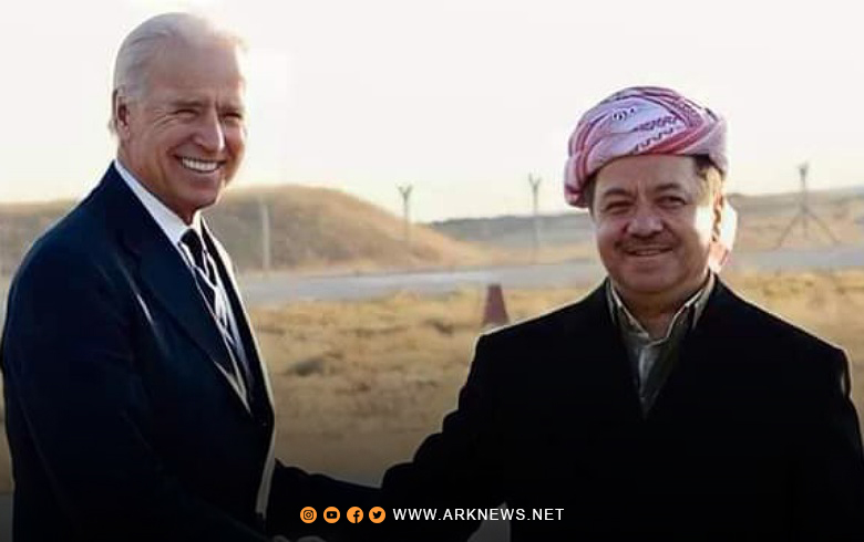Serok Barzanî nameyek ji serok Jo Baydin re şand