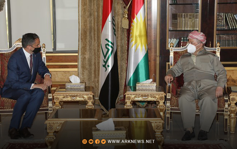 سەرۆك بارزانی پێشوازییا كونسولێ نوو یێ ئەمەریكی كر 