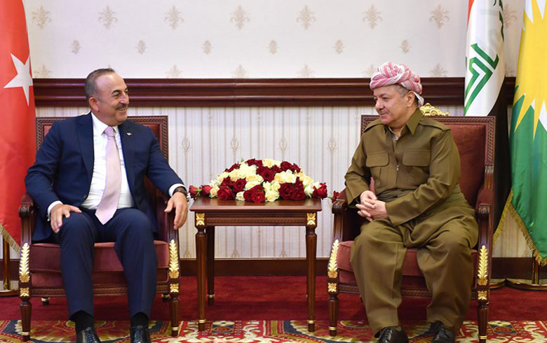 الرئيس بارزاني وأوغلو يؤكدان عمق العلاقات التاريخية بين إقليم كوردستان وتركيا
