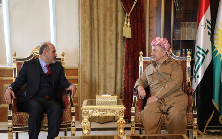 President Barzani receives President of the Syrian Tomorrow Movement