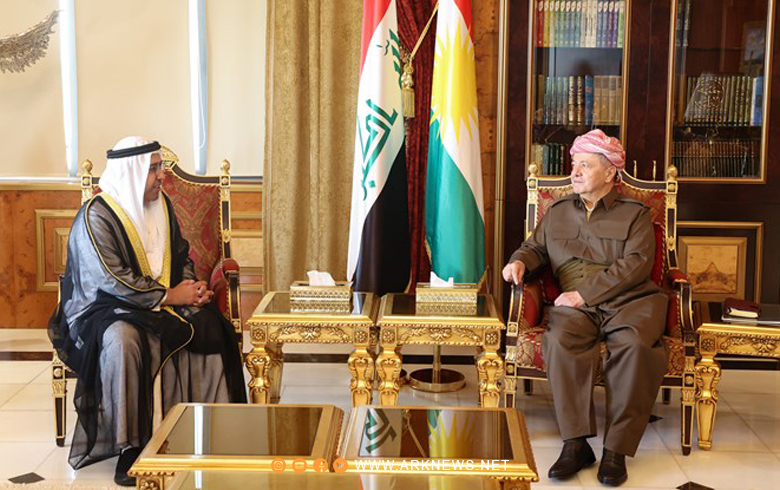 Serok Barzanî pêşwaziya konsulê Îmarat li Hewlêrê kir