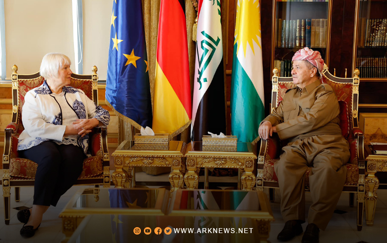 الرئيس بارزاني يعرب عن شكره لألمانيا على مساعداتها للبيشمركة  الرئيس بارزاني يعرب عن شكره لألمانيا على مساعداتها للبيشمركة