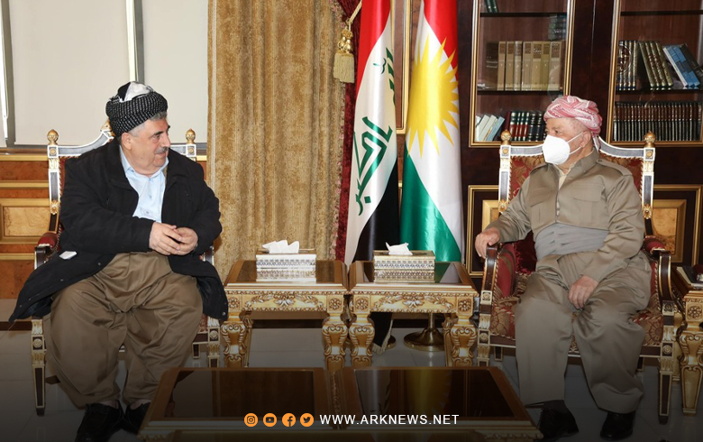 الرئيس بارزاني يستقبل رئيس الحزب الاشتراكي الديمقراطي الكوردستاني
