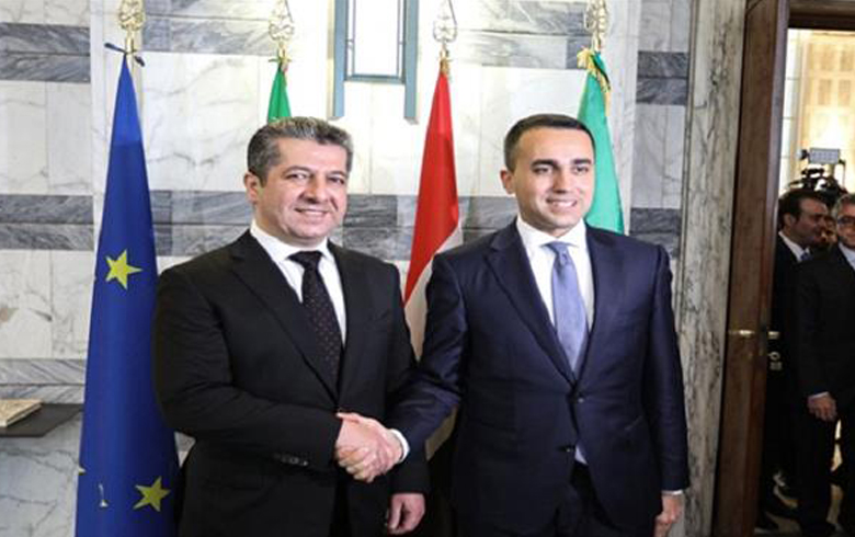 Kurdistan û Îtaliya pêwendiyên xwe bihêztir dikin