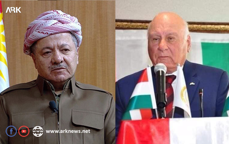 بارزاني معزياً برحيل أحد مؤسسي الحزب الديمقراطي الكوردستاني تركيا: أدى دوراً بارزاً في دعم ثورة أيلول